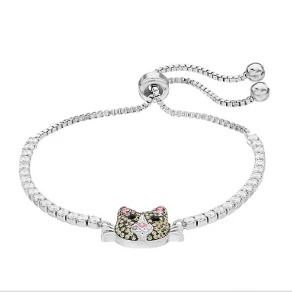 Crystal Collective Crystal Cat Adjustable Bracelet